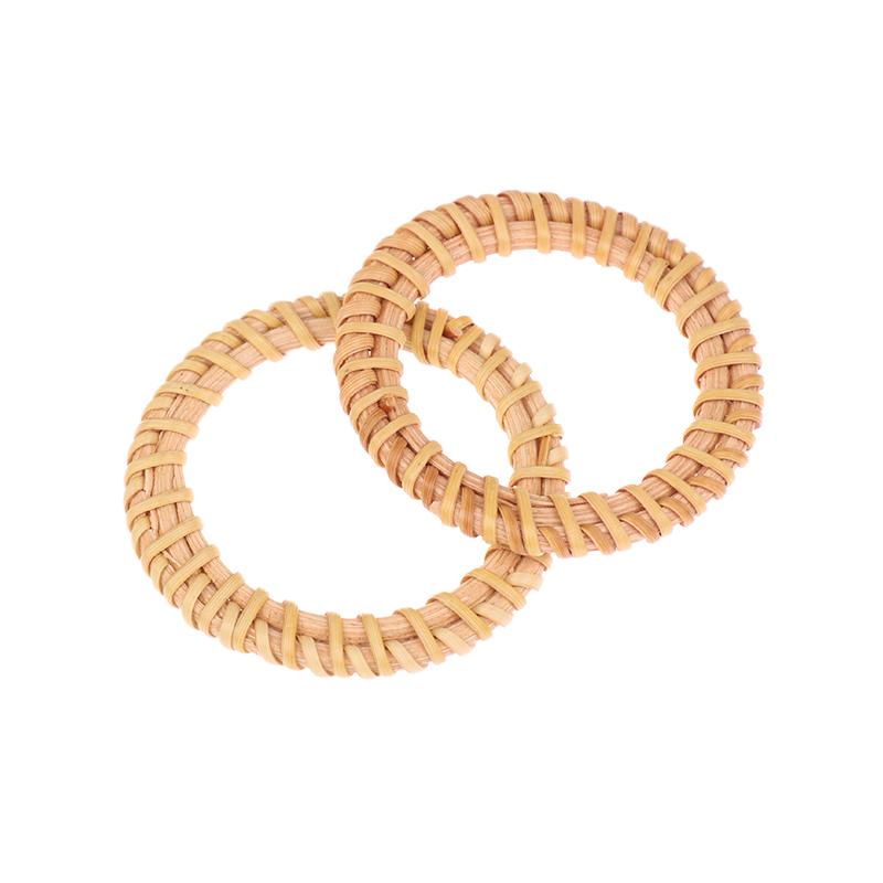 10Pcs Woven Rattan Napkin Rings Rustic Woven Tabletop Holders For Christmas Thanksgiving Home Wedding Party Decor