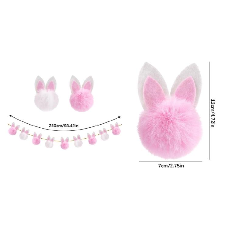 Премиальная нетканая ткань Easter Rabbits Ear Banners Флаг для подвешивания на Праздник Весны Для помещений и улицы Декор для праздника