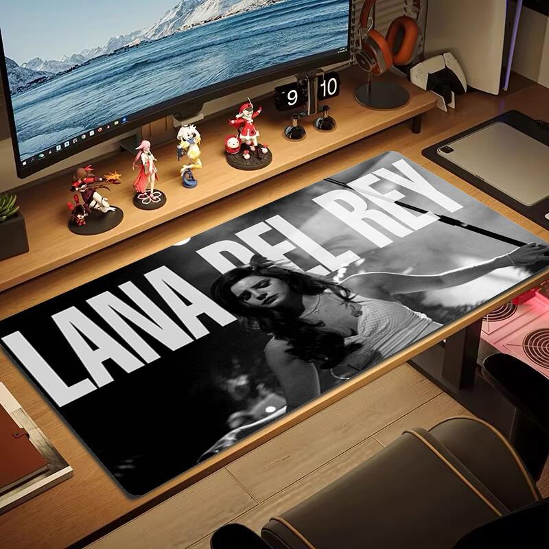Lana Del Rey Color Mouse Pad Large Gaming Table Cushion Non-slip Laptop Tablet Big Mousepad XXL Mat Mini PC Playmat With Lock edge