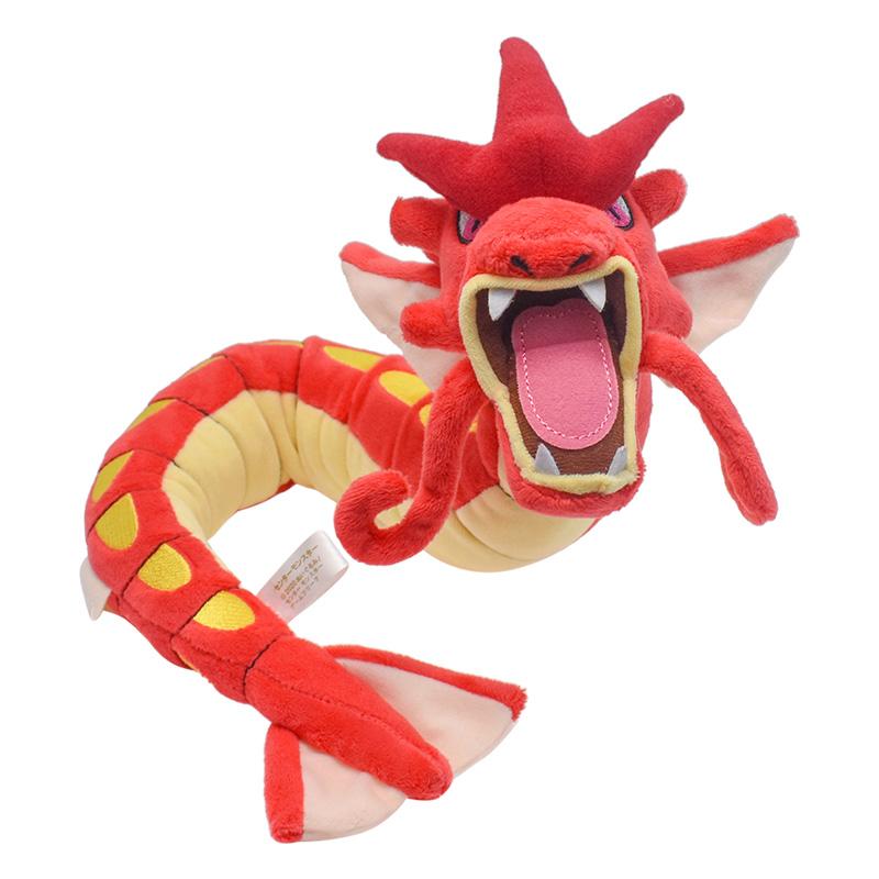 Блестящие плюшевые игрушки Gyarados, мягкая игрушка Charizard, игра для коллекционного подарка, мягкие плюшевые игрушки, персонаж мультфильма, 23 дюйма, красные