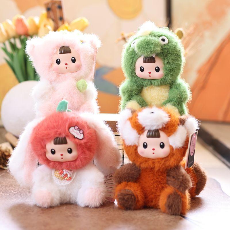 Baby Three Pvc Orchard Doll Plush Tomato Rabbit Raccoon Dinosaur Exterior Design