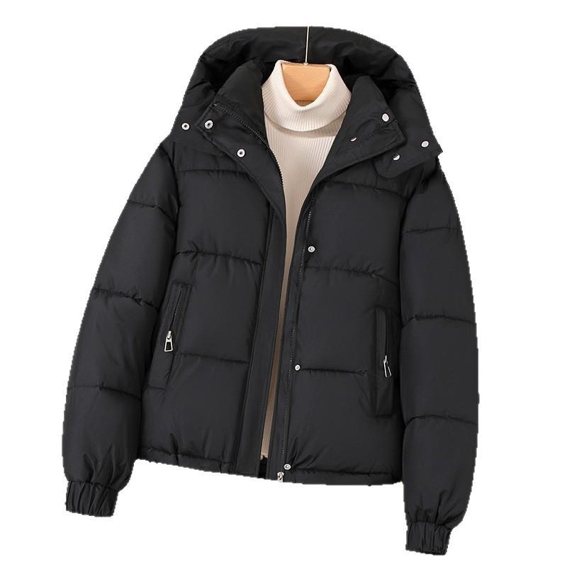 Winter New Year's Versatile Padded-on Women's Small Fashion Padded-on Clothes Hooded Padded-on Jacket Women's Casual