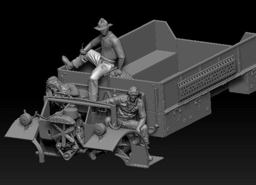 Набор фигурок британских добровольческих войск дальнего действия Thunder Model из 3 предметов, пластиковая модель TBF3503 1/35 (ЛРДГ) Том 2