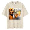 Washed Vintage Tung Tung Tung Sahur Six Seven Brainrot Funny Meme Graphic T-shirt Men Women Casual Humor Oversized T Shirt Tops