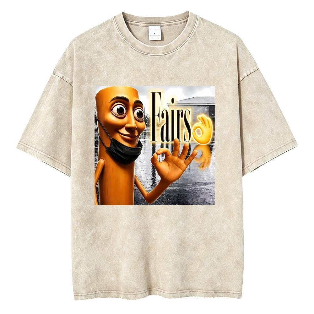 Washed Vintage Tung Tung Tung Sahur Six Seven Brainrot Funny Meme Graphic T-shirt Men Women Casual Humor Oversized T Shirt Tops