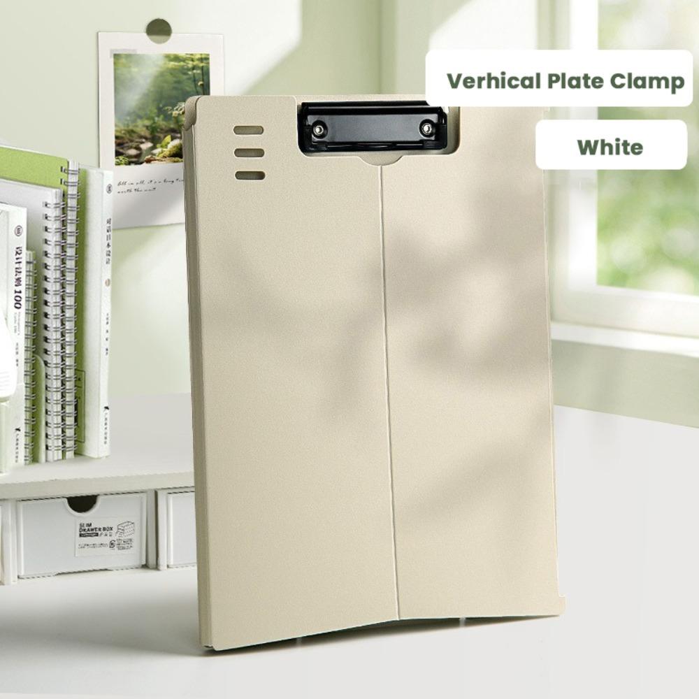 Dual-use Verhical Plate Clamp Multifunction Writing Pad Test Paper Storage Organizer Stationery