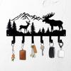 Decorative Hook Key Holder High Hardness Corrosion Resistant Simple Installation Multipurpose Clothes Rack Storage Hook