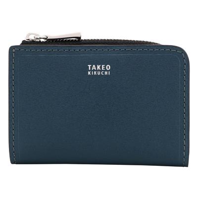 Чехол для ключей из натуральной кожи 728613 Max Coin Purse Coin Case Pass Case Commuter Pass Cowhide Leather Navy Мужская [07]