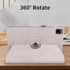 Coque + Verre Trempé pour Xiaomi Pad 6 / 6 Pro, Antichoc Anti-Rayures Rotatif Cuir Synthétique Rose