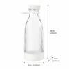 Compact Lightweight Body Fruit Blender Stainless Steel Blades USB Rechargeable Juicer  Office Work