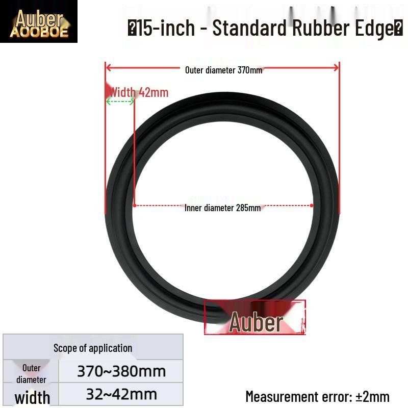 6.5" 8" 10" Speaker Subwoofer Rubber Edge Ring Accessories