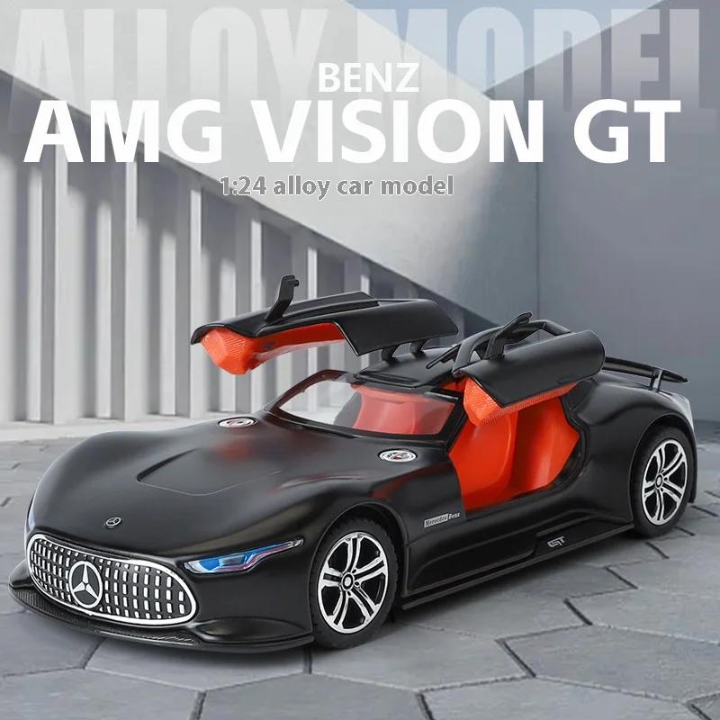 1/24 Mercedes-Benz AMG Vision GT Concept Спортивный автомобиль Сплав Металл Литой Модель автомобиля Домашнее украшение Коллекция Подарки C353