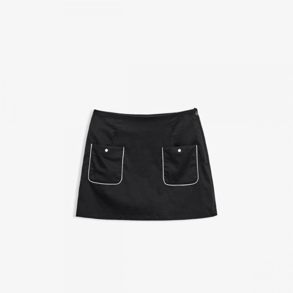 Lambda Women S Golf Skirt Half High Black 0217