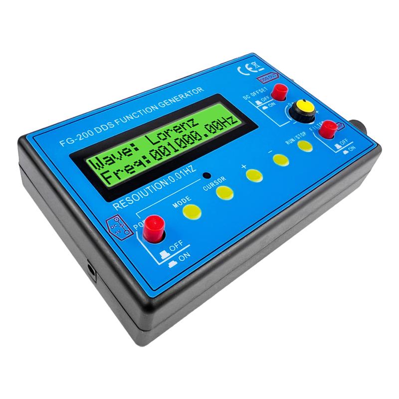 FG-200 DDS Function Signal Generator Frequency Counter 0.01Hz - 500KHz Signal Source Module Sine+Square+Sawtooth Waveform