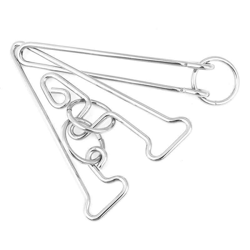 Игрушки-головоломки с девятью кольцами и высокой сложностью развязывания колец, петлеобразная игрушка для развития интеллекта, чтобы развязать кольца