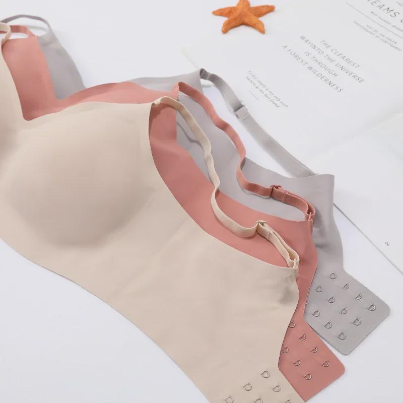 Японский бесшовный бюстгальтер U-образной формы для женщин — удобный, дышащий, однотонный, модальная ткань, красивый дизайн спинки, боковая поддержка груди.