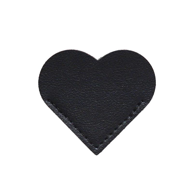 Держатель для книг из искусственной кожи в стиле «сердце любви» — изысканный портативный подарок для студенческой библиотеки. Креативная закладка в форме сердца с мультяшным персонажем.