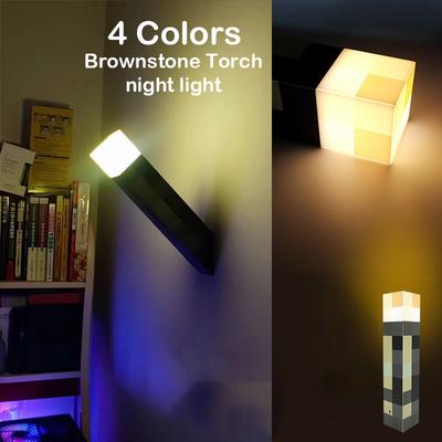 Новый светодиодный фонарик на прикроватной лампе Brownstone USB Torch Lamp Спальня Декоративный Ночной Светильник USB Зарядка С Пряжкой Детский Подарок