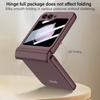 2023 НОВЫЙ роскошный матовый чехол на петлях для Samsung Galaxy Z Flip 5, жесткий защитный чехол на весь корпус для Samsung Z Flip5 4 5g, магнитный чехол