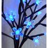 18-Inch LED Cherry Blossom Bonsai Tree Lamp with 28 LEDs | Adjustable Branches | Corded Electric Decorative Night Light Gift (Blue Color)