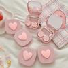 Love Contact Lens Case Contact Lens Case Care Case Carries Mirror Storage Double Companion Case