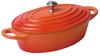 Yamaco Healthy Cooking Pot, Oval, Orange, 600ml, 783359