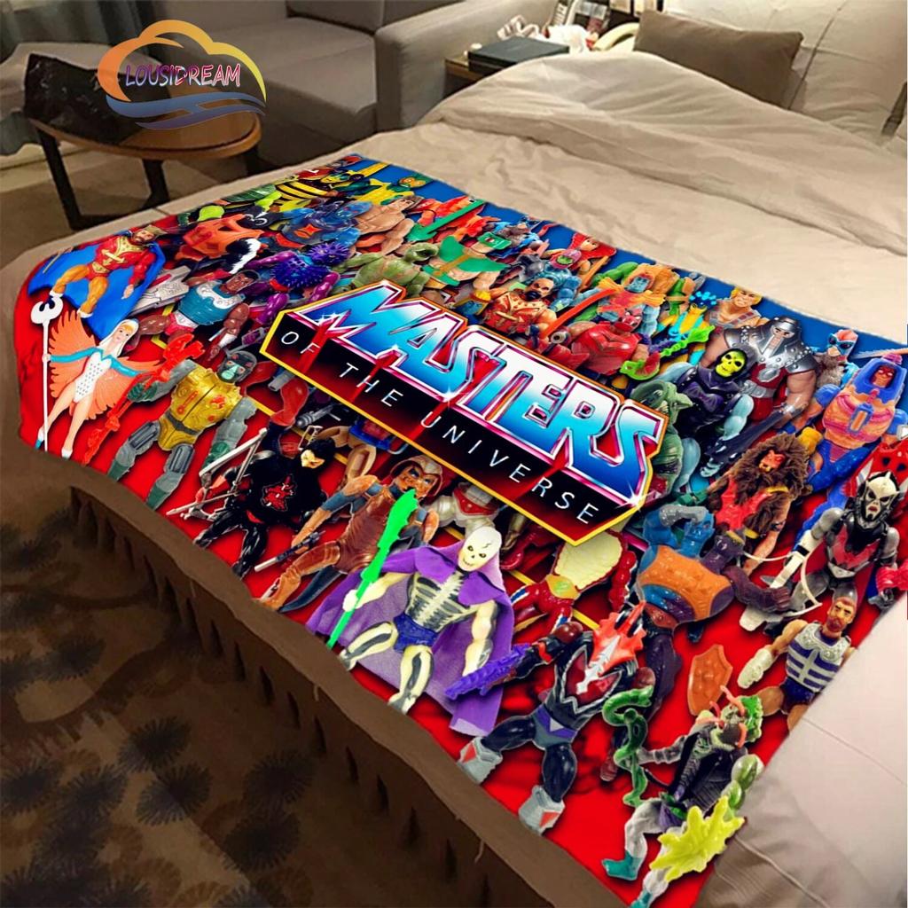 Cartoon Masters of the Universe Wool Blanket Jindian Animation Cashmere Fashion Portable Flannel Warm Camping