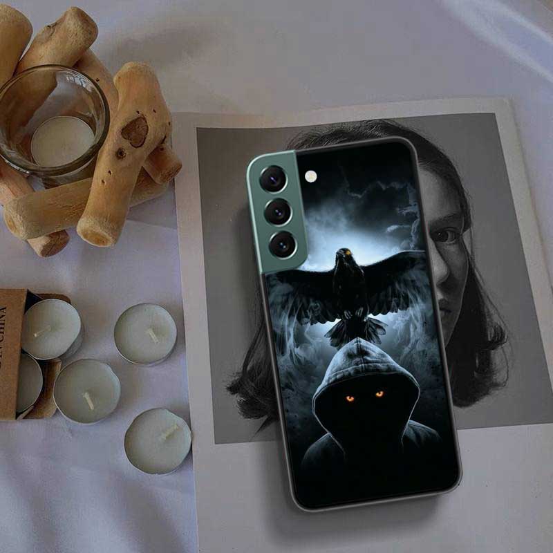 Чехол для телефона с рисунком ворона и вороны, череп для Samsung Galaxy Note 20 Ultra 10 Lite 9 8 M11 M12 M21 M30S M31 M32 M51 M52 J8 J6 J4 Plus