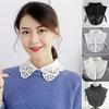 Detachable Fake Lace Collar Chiffon Fake Shirt Collar Lace Neckline for Women Girls