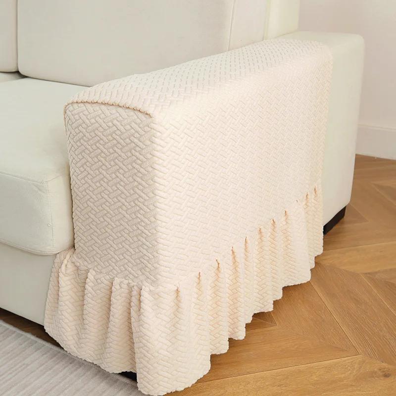 Armrest Covers Thickened Non-Slip Sofa Armrest Protector Universal Soft Warm Furniture Protector for Chair Sofa Couches Recliner
