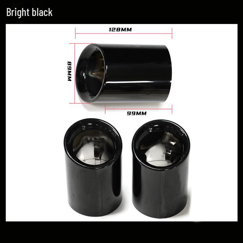 Черная Круглая Насадка на Выхлопную Трубу для BMW X3/X4 G01/G02 - Установка Без Повреждений