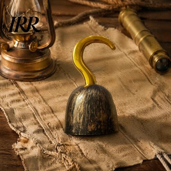 Stage Performance Pirate Prop Hook for Halloween Costume, Realistic Plastic Captain Lightweight Costume Accessory Cosplay, Retro Party Favor Kids Toy