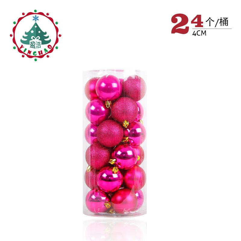 24 шт./бочка, Рождественский шар, рождественская елка, безделушка, висячие подвески, украшение для дома, вечеринки, свадьбы
