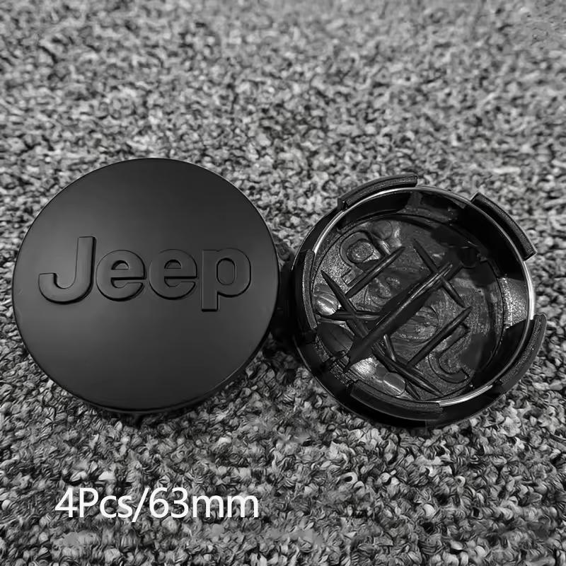 4Pcs Original Car Wheel Center Hub Cap Cover For Jeep Renegade Compass Grand Cherokee Wrangler jk Gladiator Patriot Liberty QTMYN1