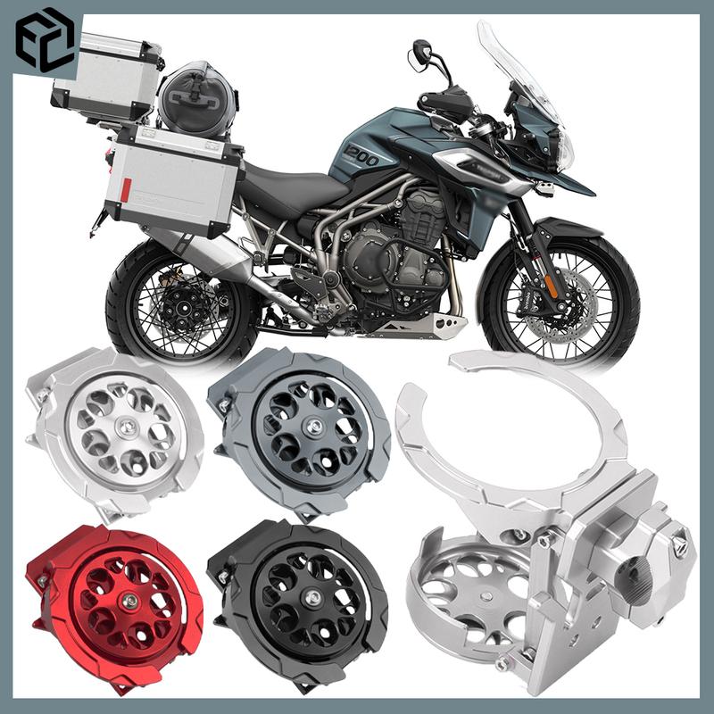 Mechanical Metal Style Foldable Rotating Motorcycle Cup Holder For Triumph Tiger 900 1200 Rocket 3 GT Scrambler 1200 Accessories
