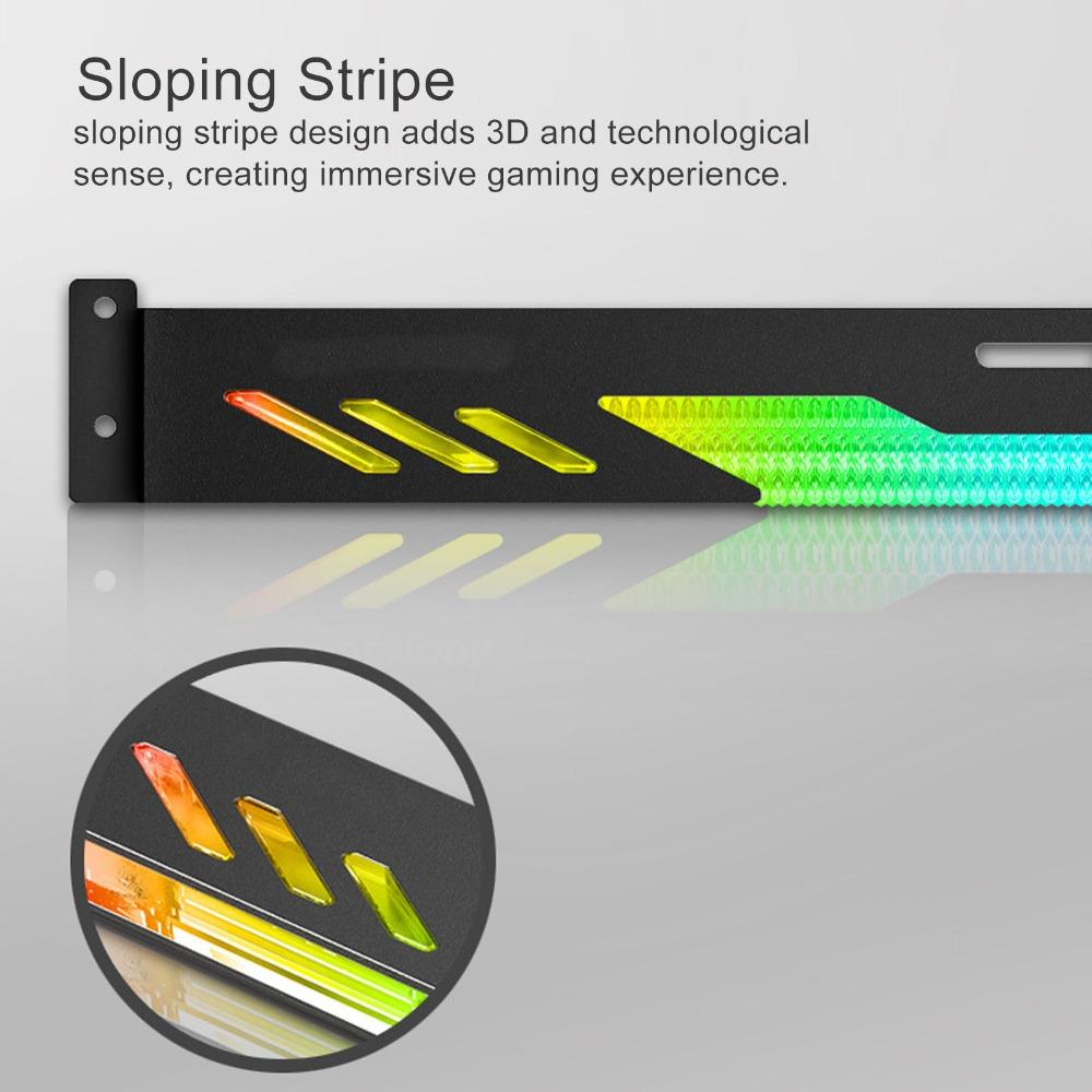 Sliding Adjustable Graphics Card Holder ARGB GPU Stand Universal Video Card Stand Holder Gaming PC