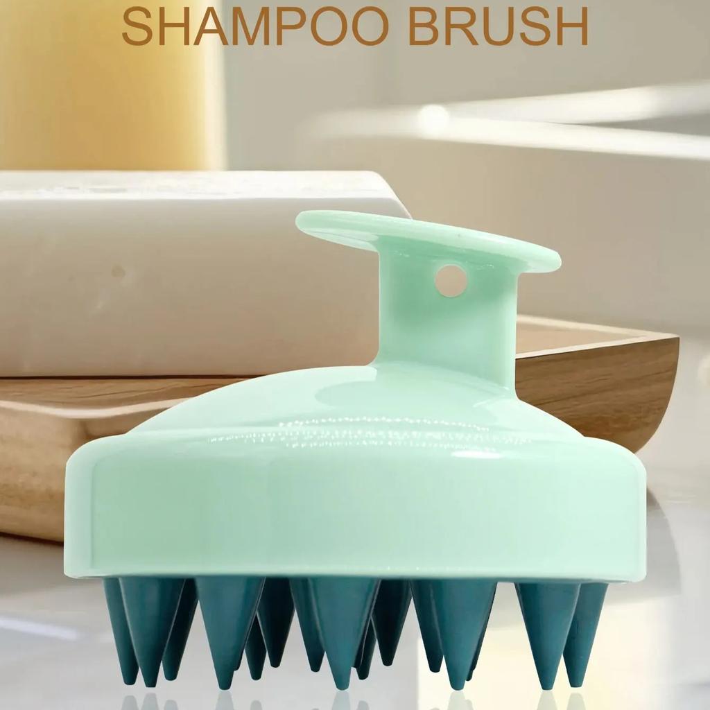 Silicone Shampoo Scalp Hair Massager Head Body Scalp Massage Brush Scalp Massage Brush Comb Magic Handle Brush Spa Massage Brush