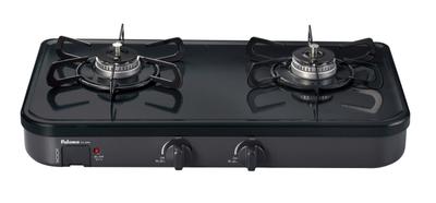 Газовая настольная плита Paloma Grillless Type 2 конфорки 56 см эмалированная City Gas левая с высоким пламенем (12А13А) ПА-29Б-12А13А
