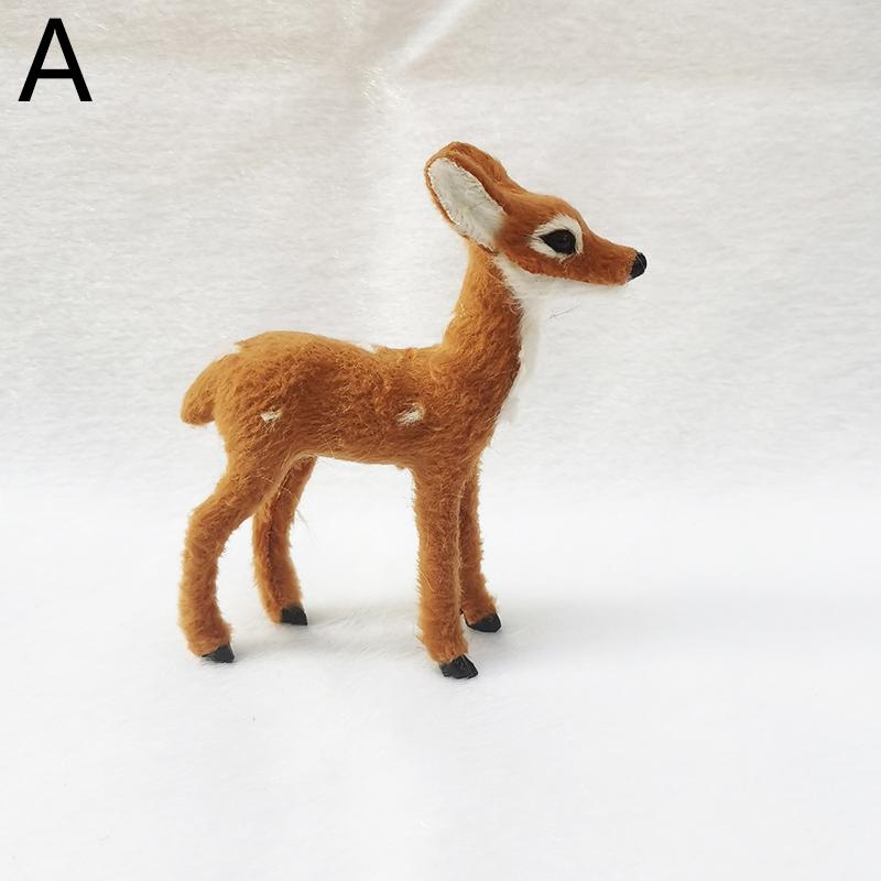 1 шт. садовый пейзаж миниатюрный реалистичный олень милый ПВХ садовый декор украшения фигурка куклы домашний подарок