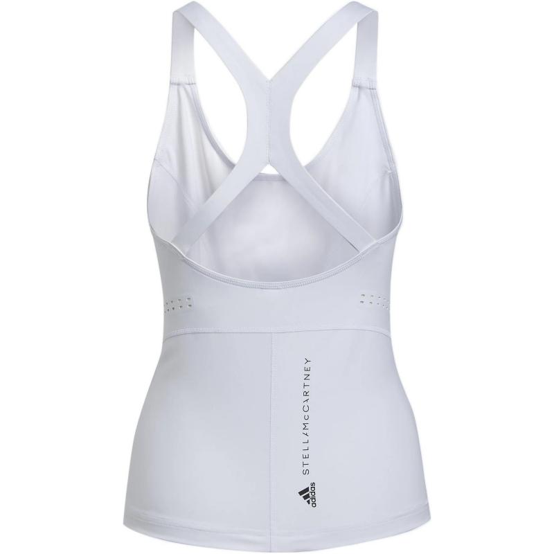 adidas X Stella McCartney Высокоинтенсивная йога-майка для занятий спортом, однотонная женская белая майка HD9100