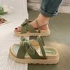 Women Sandalias Mujer Summer Fairy Style 2025 New Fashion Student Platform Roman Lady Sands Flat Shoes Cute Slippers