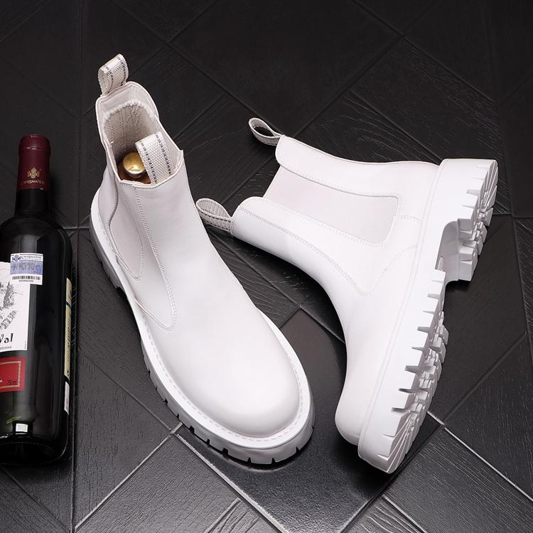 Мужская мода мотоциклетные ботинки вечеринка ночной клуб платье черные туфли из натуральной кожи высокие ковбойские ботинки красивые длинные боты zapatos