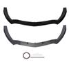 3PCS Front Bumper Lip High Strength ABS Bumper Lip Spoiler Body Kit for CLA-Class C117 Facelift Stan