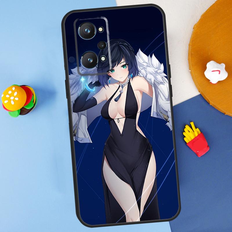 Yelan Genshin Impact Для Realme GT Neo 5 3 2 C55 C35 C33 C31 C30 C25 C21Y C15 C11 Realme 8 9 10 11 Pro Plus Чехол