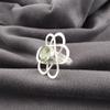 Green Amethyst Gemstone Jewelry, 9235 Solid Sterling Silver Ring, Handmade Awesome Silver Ring Gift For Women