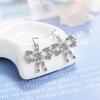 Design Sense Cold Wind Small Lock Fashion Zirconia Sparkling Classic Stud Earrings for Women Dazzling Female Elegant Accessories Timeless Jewelry