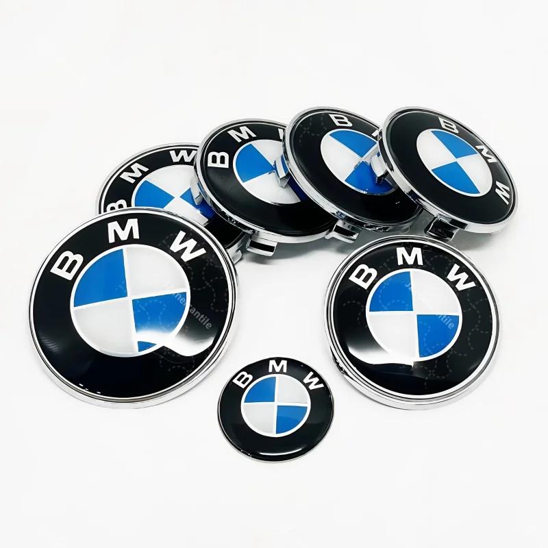 7-piece set is suitable for BMW Group's front and rear logo 82/74mm 45mm steering wheel 56/68mm hubcap replacement badge. GU1