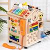 Монтессори Детский Развивающий Дом Сундук с Сокровищами Аксессуары для DIY Разблокировка Переодевание Игра на Пианино Детские Игрушки для Раннего Развития Развивающий Дом