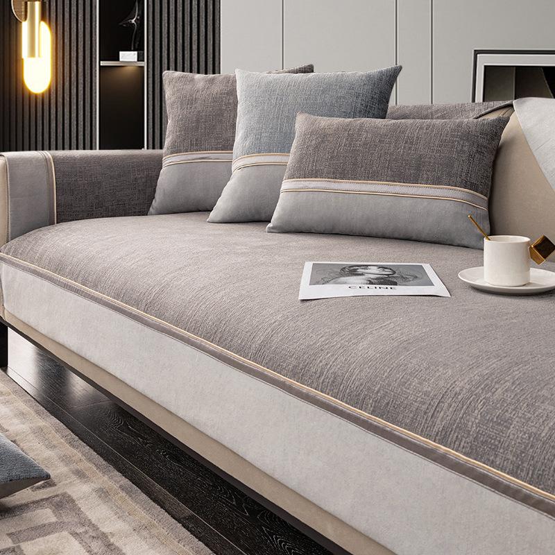 Роскошный нескользящий диван из синели, чехол для дивана, угловой диван, полотенце, накладка на сиденье, защитный чехол для дома, диванная подушка для гостиной