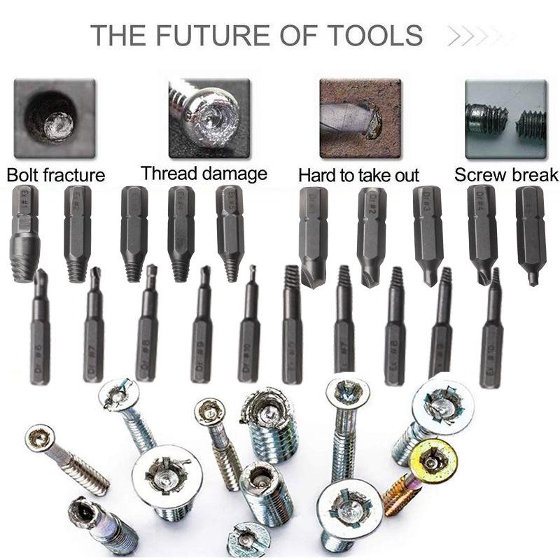 Трансграничный инструмент для извлечения проволоки и винтов с двойной головкой и обратной резьбой